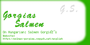 gorgias salmen business card